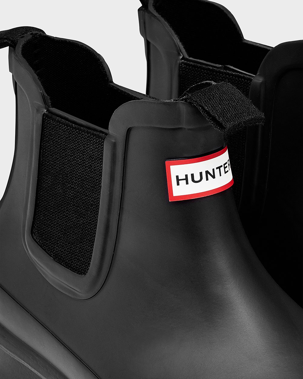 Kids Chelsea Boots - Hunter Original Big (76WZQHNVK) - Black